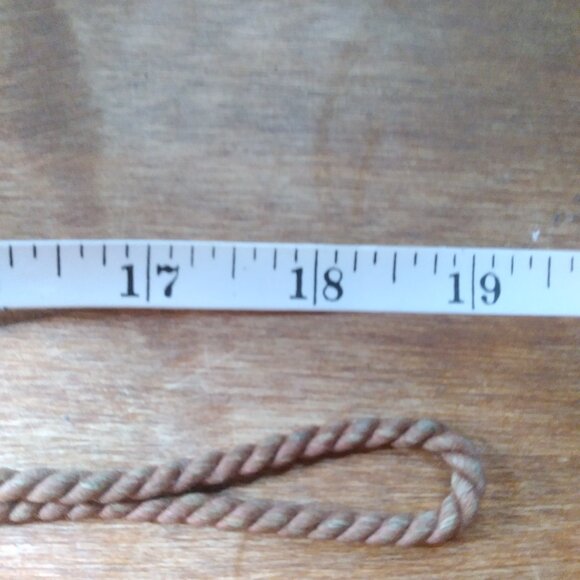 Vintage Red Czech Glass & Brass Etruscan Twisted 38'' Necklace - Picture 7 of 8